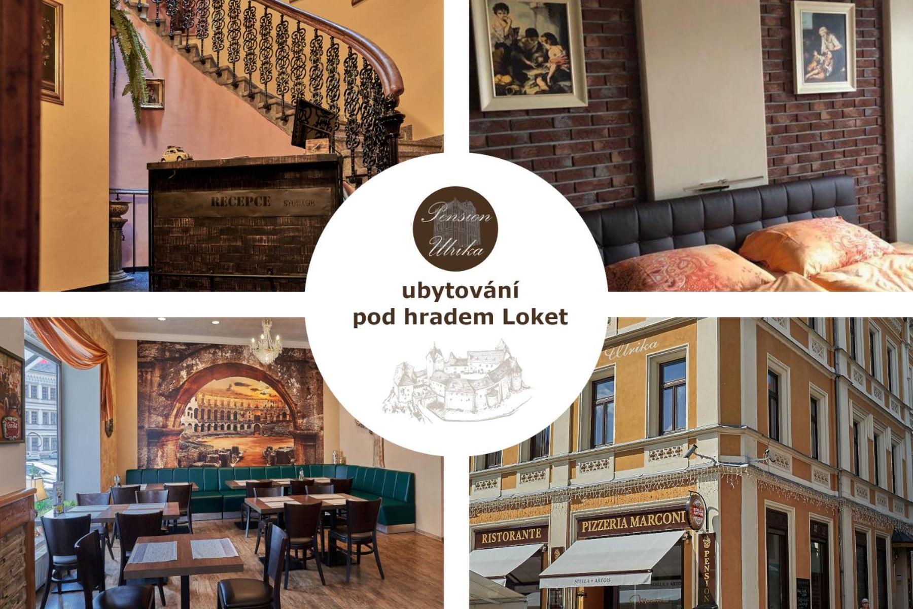 Pension Ulrika - Ubytovani Pod Hradem Loket Kültér fotó
